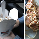 Spaghetti and vegan meatballs and the 'sghetti sandwich at Mom's Spaghetti